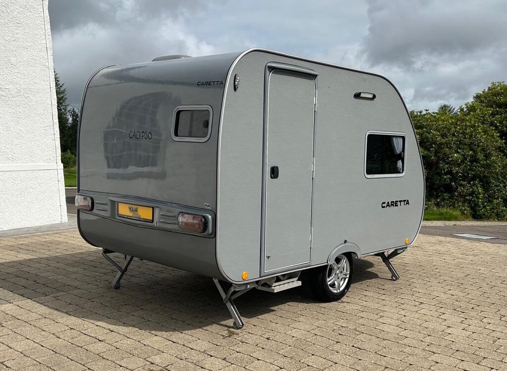 New ex display Caretta Calypso 2 Berth Caravan (Grey) Van Shack