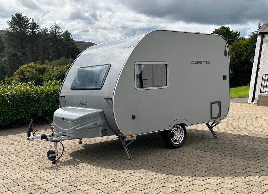 New ex display Caretta Calypso 2 Berth Caravan (Grey) Van Shack
