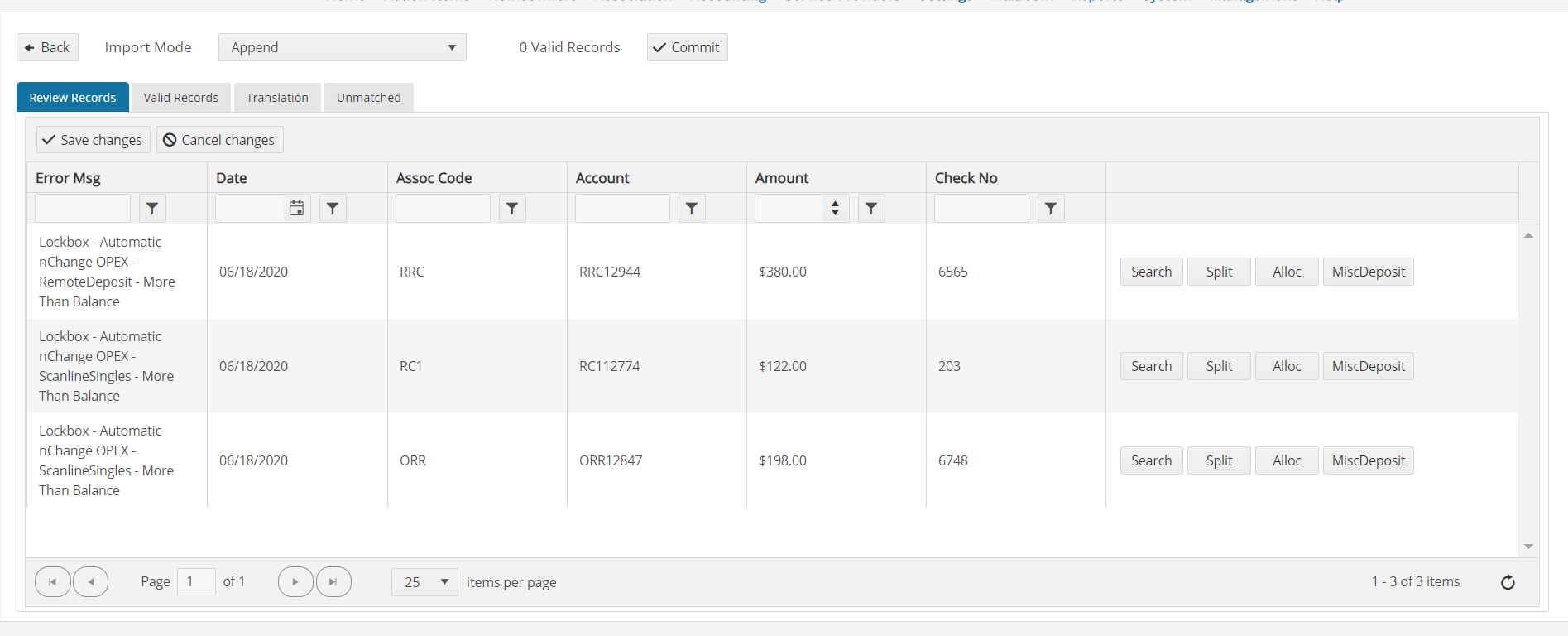 Processing a Lockbox Vantaca, Inc