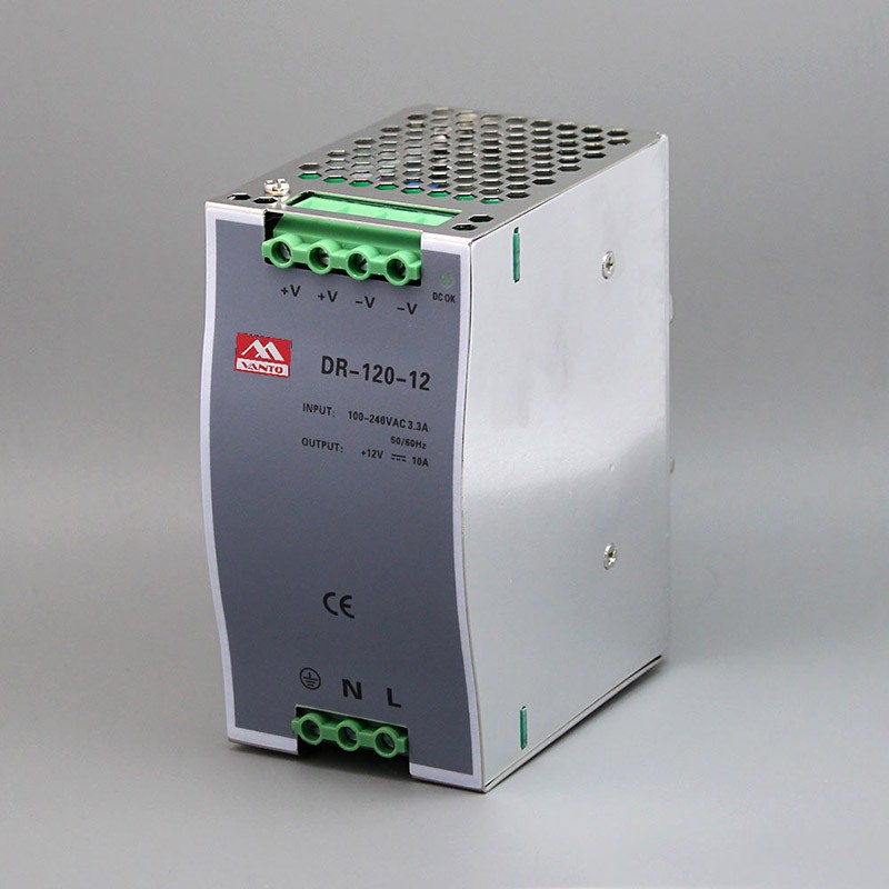 DR120W 12V 24V 48V DC Din Rail Power Supply, Switching Power Supply