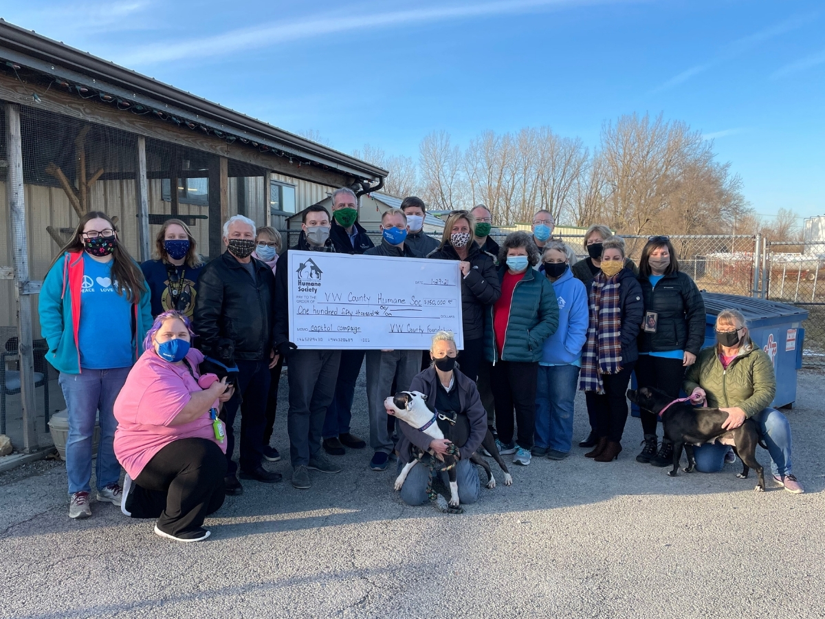 VWCF Intends to Give 150,000 to Humane Society Van Wert County