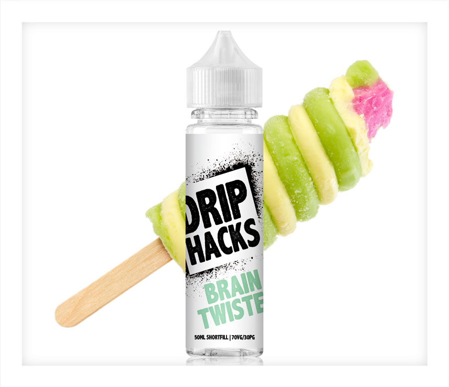 Brain Twister Drip Hacks Shortfill 50ml/100ml with Free Nic Shot Vapable