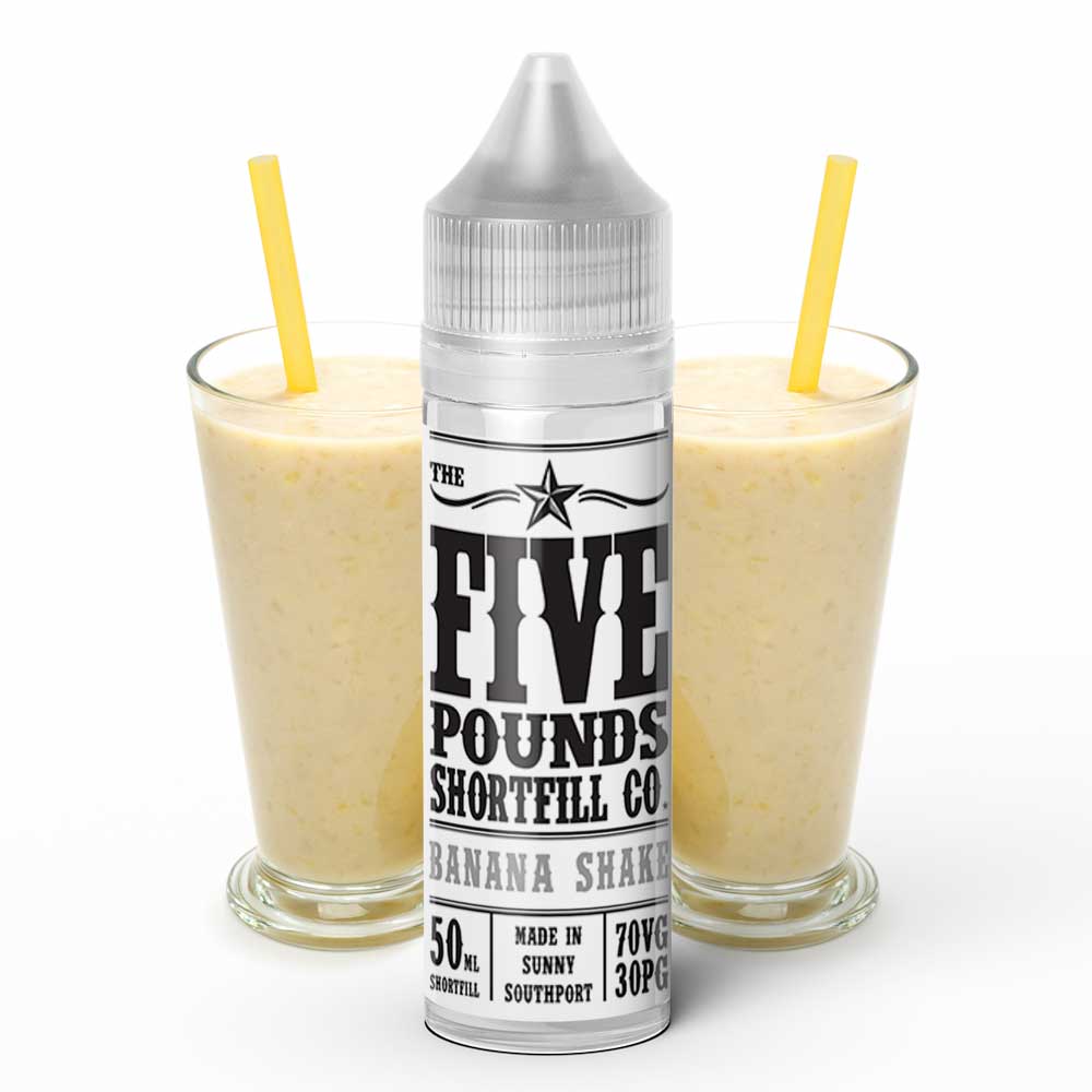 Banana Shake Five Pound Vaping Shortfill + Free Nic Shot Vapable