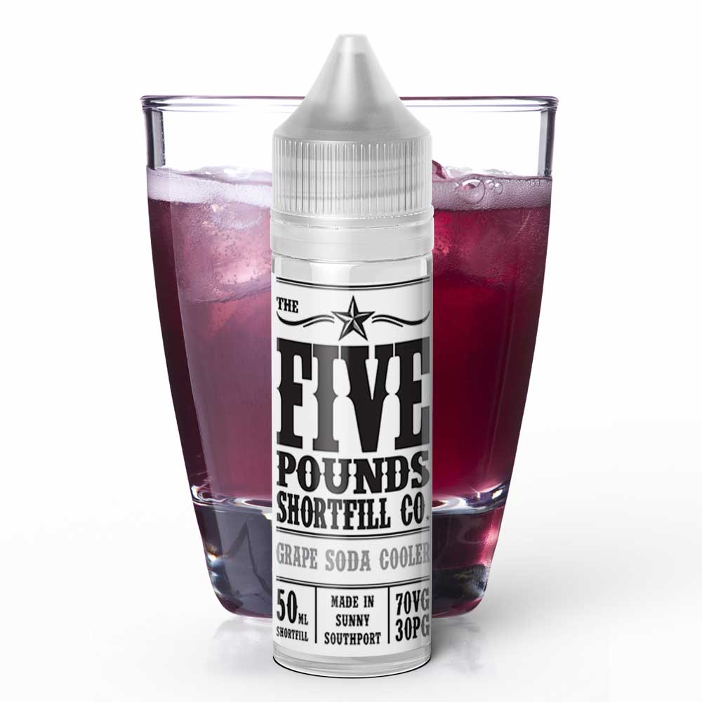 Grape Soda Cooler Five Pound Vaping Shortfill + Free Nic Shot Vapable