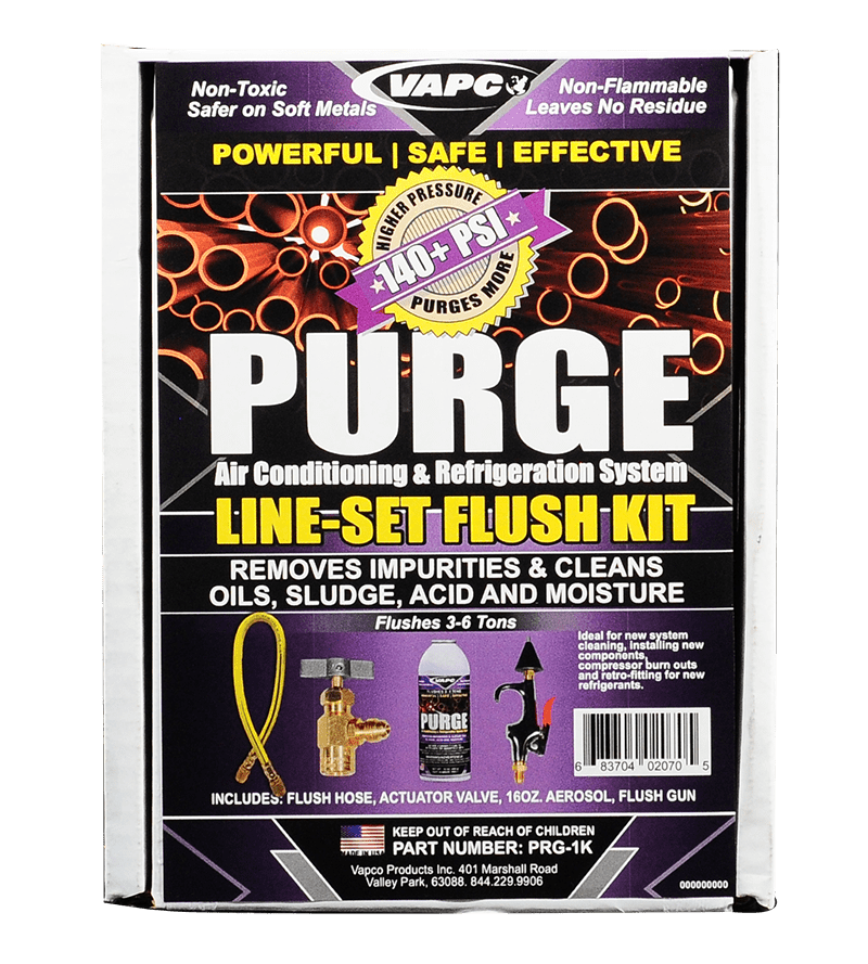 Purge Line Set Flush Starter Kit VAPCO Company Innovating HVACR