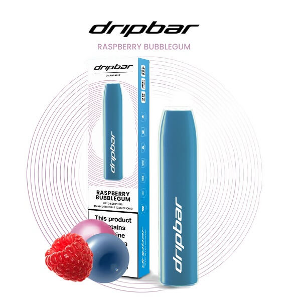 Raspberry Bubblegum 600 by Drip Bar Vape Saudi UAE's Best