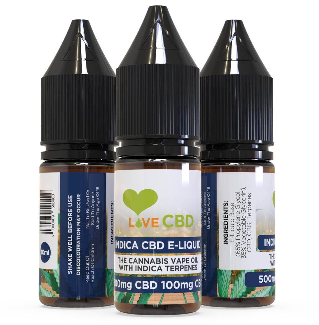 LoveCBD Indica CBD Vape ELíquido Vapebeat