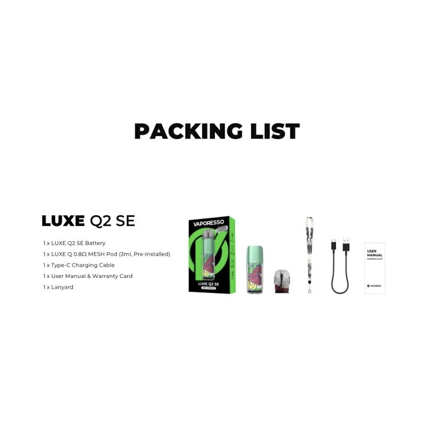 Vaporesso Luxe Q2 Se Pod Kit – Vapemandu