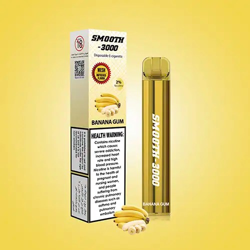 Smooth 3000 Banana Gum Disposable Vape with 20 Nic Vapesmooth