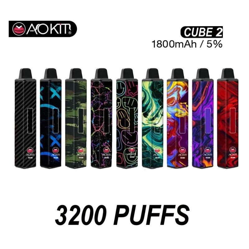 Aokit Cube 2 Disposable Vape Kit 3200 Puffs 1800mAh (10pcs/pack