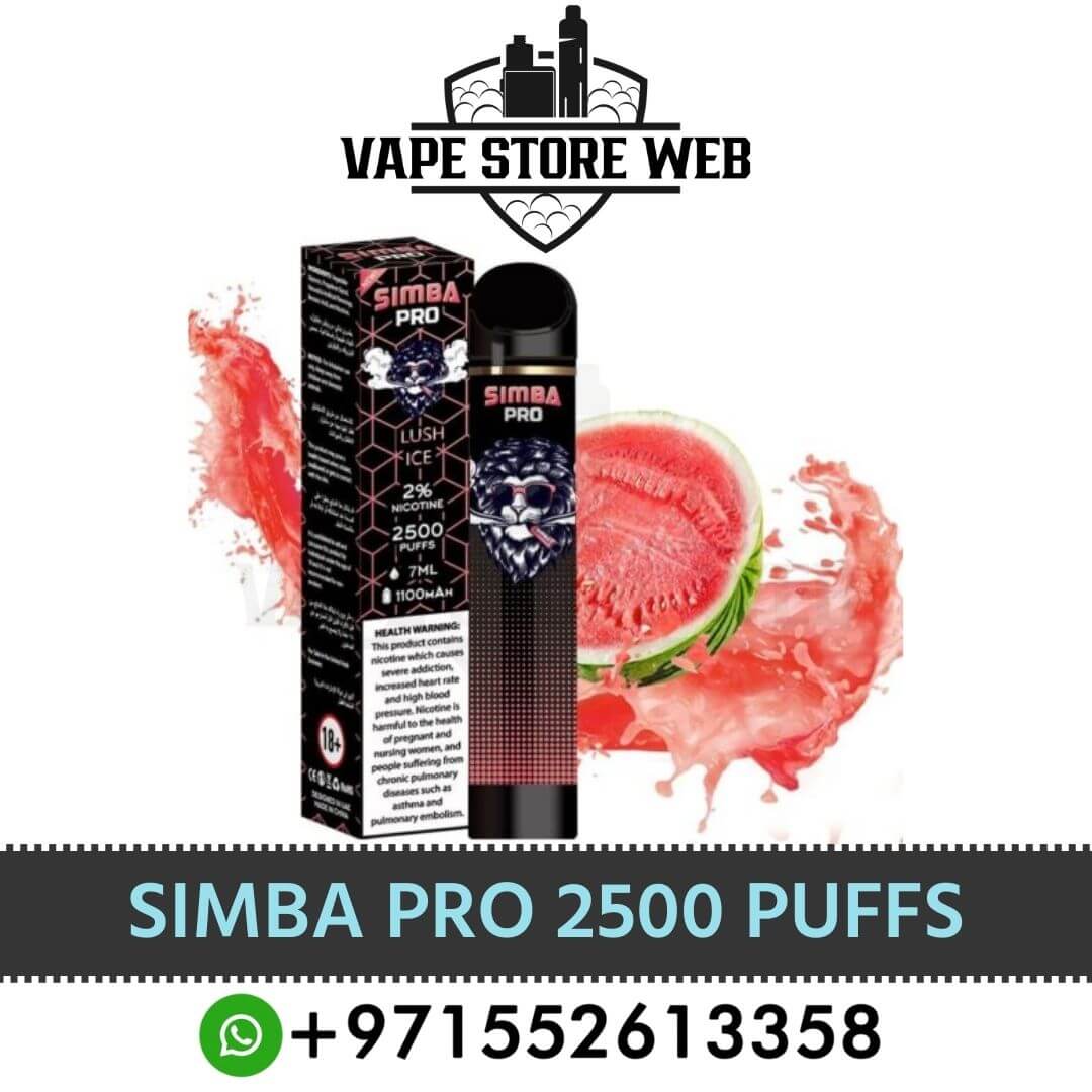 Best Simba Pro 2500 Puffs Disposable Vape Prices In UAE