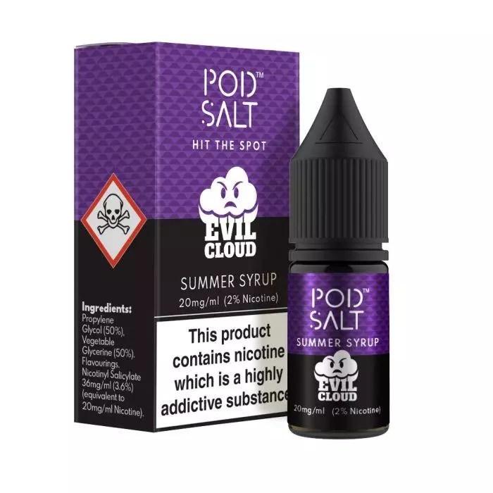 Pod Salt Summer Syrup Nicotine Vape Juice 3 For £9.30 Free Delivery