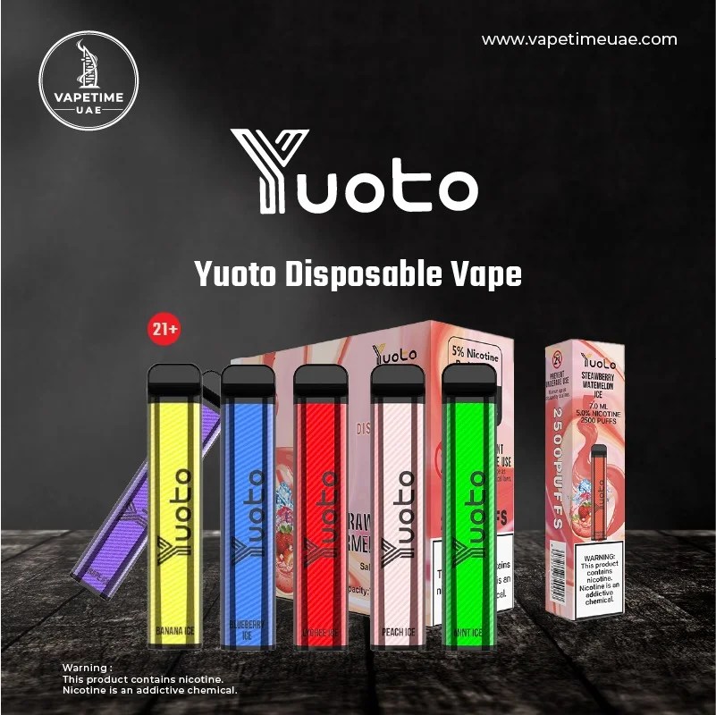 Yuoto XXL 2500 PUFFS Disposable Vape in UAE Vape Time UAE