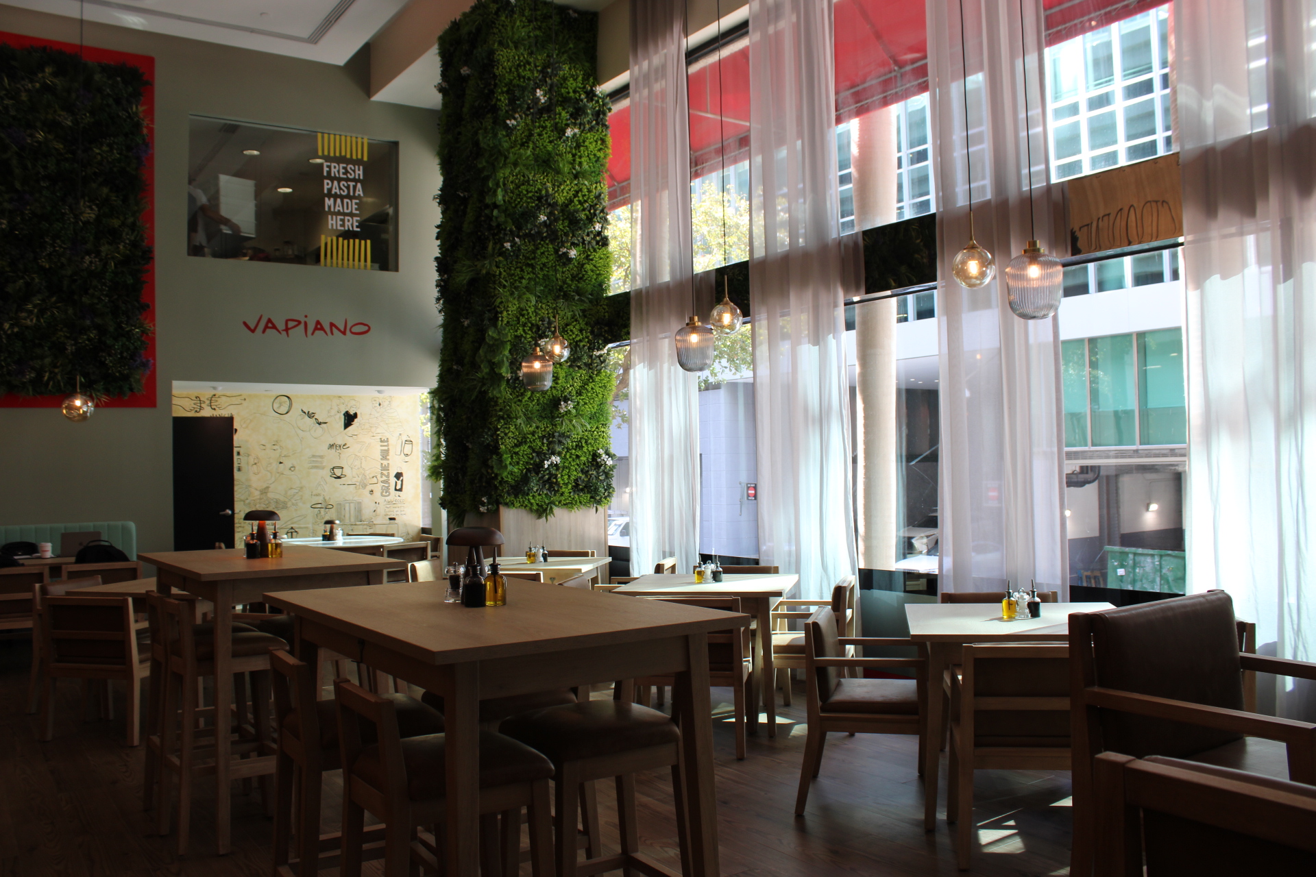 Vapiano Popular restaurant making handmade fresh pasta & pizza.