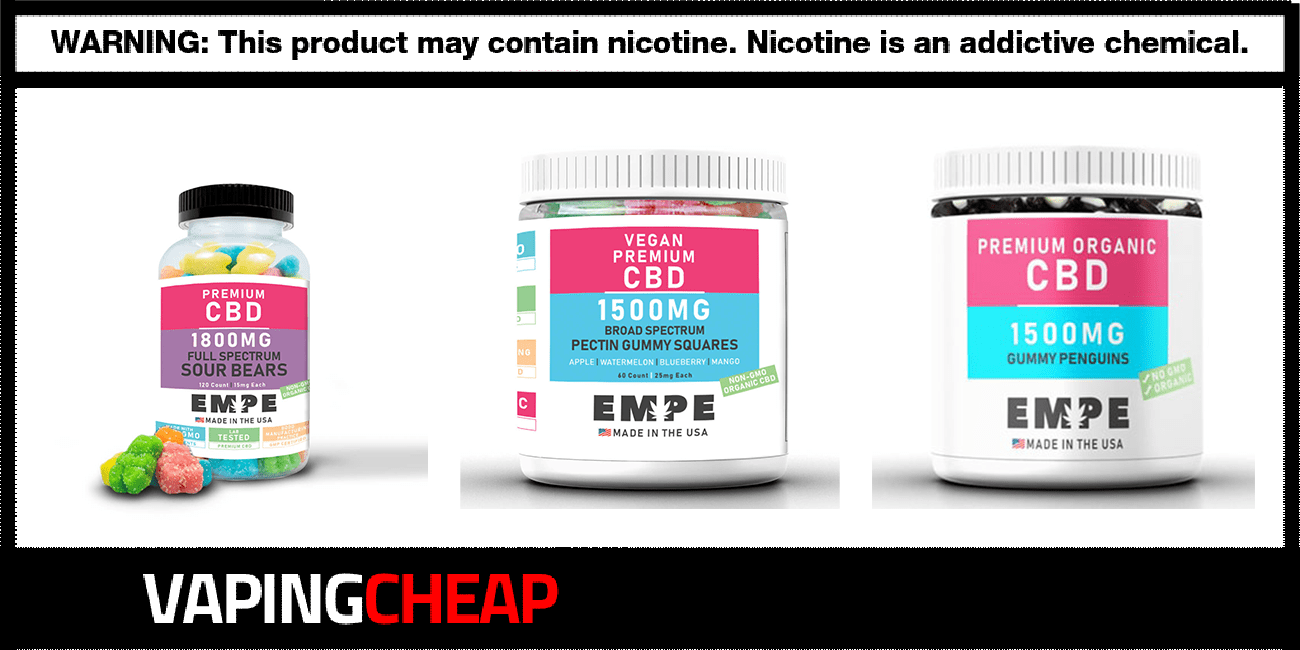 EMPE USA CBD Gummies Sale! 19.99 Vaping Cheap Deals