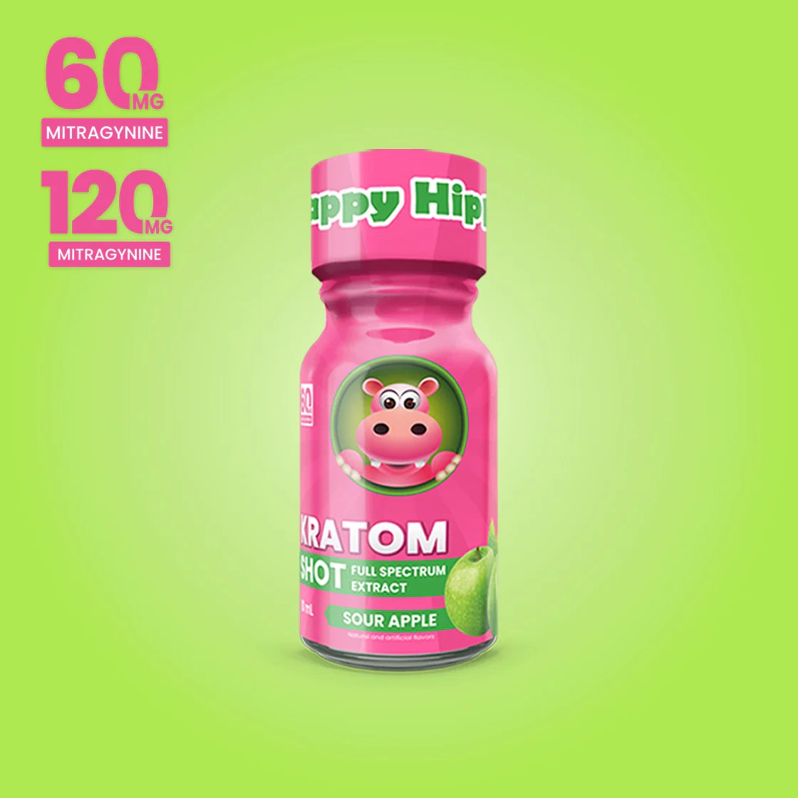 Happy Hippo Kratom Extract Shot Vaping Elements
