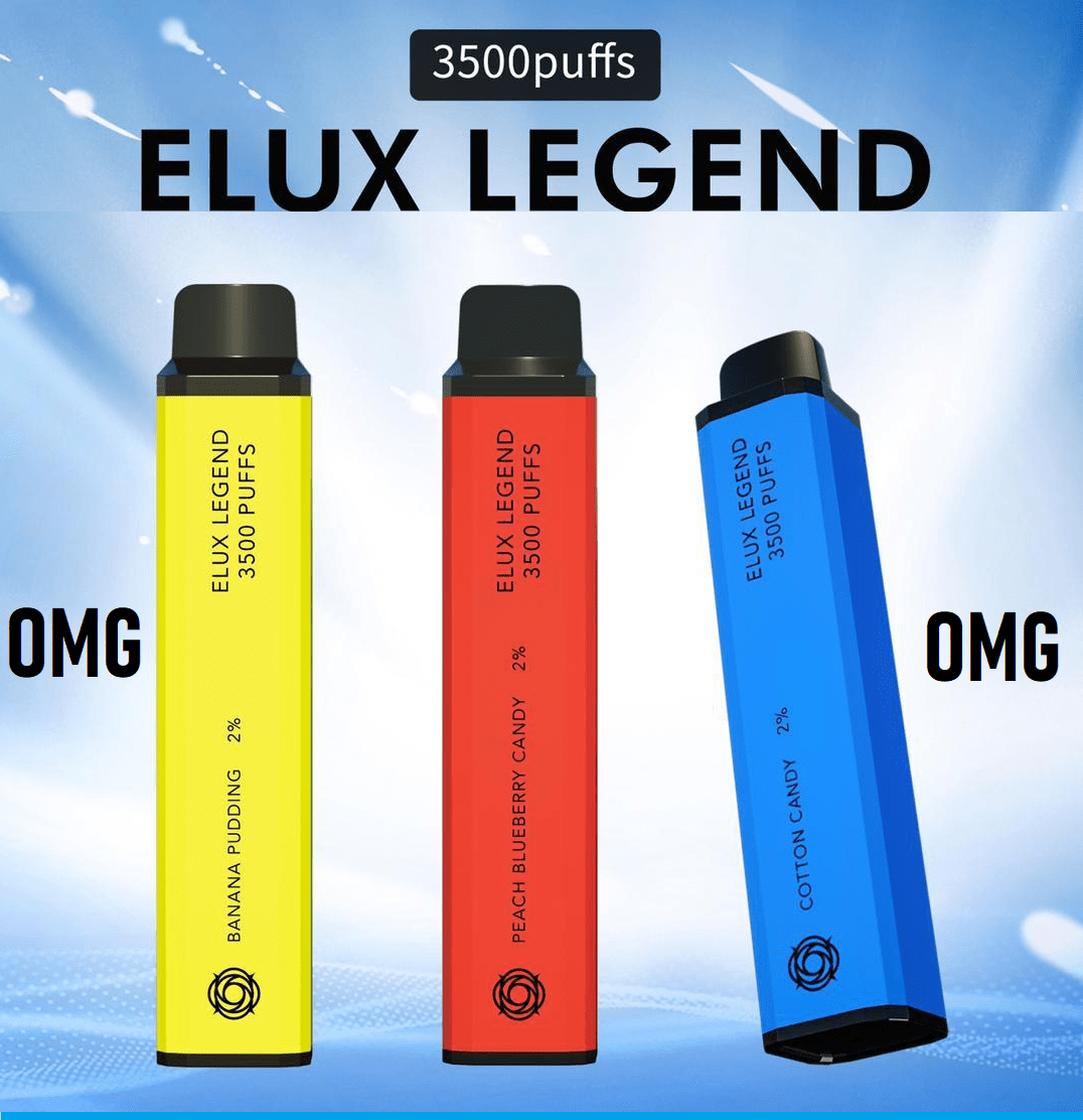 Elux Legend bar 3500 Puff 0MG NO NICOTINE Vaping Wizard