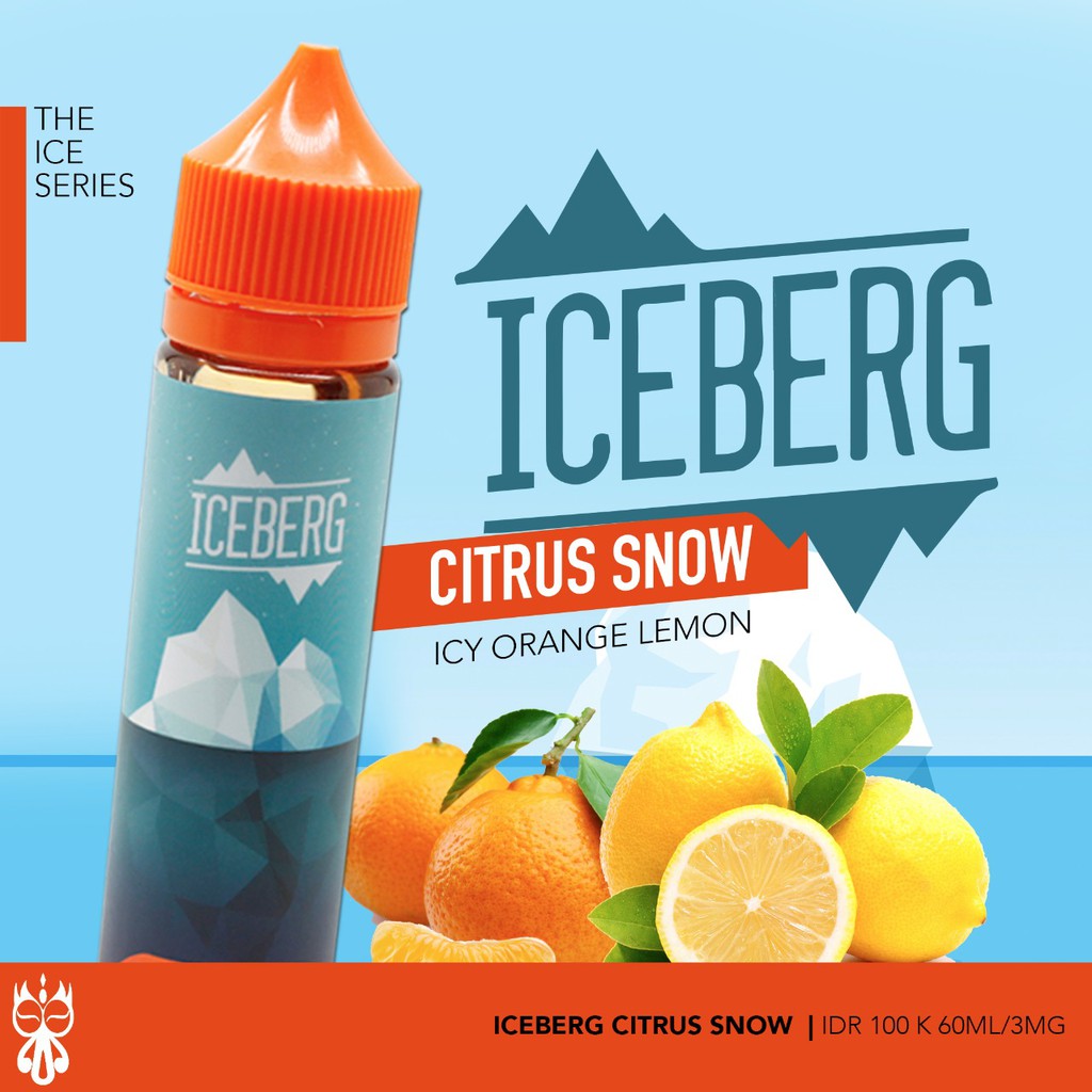 Iceberg Citrus Snow Liquid Jual Harga Liquid Lokal Vaporesia