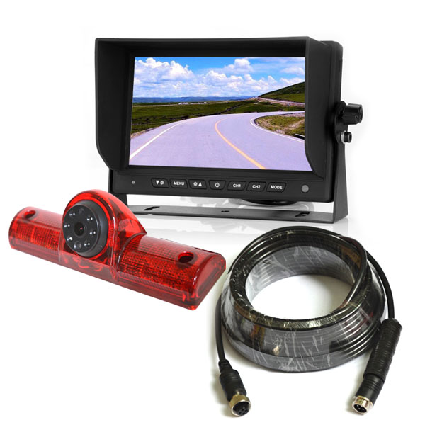 Universal Third Brake Light Backup Camera System Vardsafe VS605M