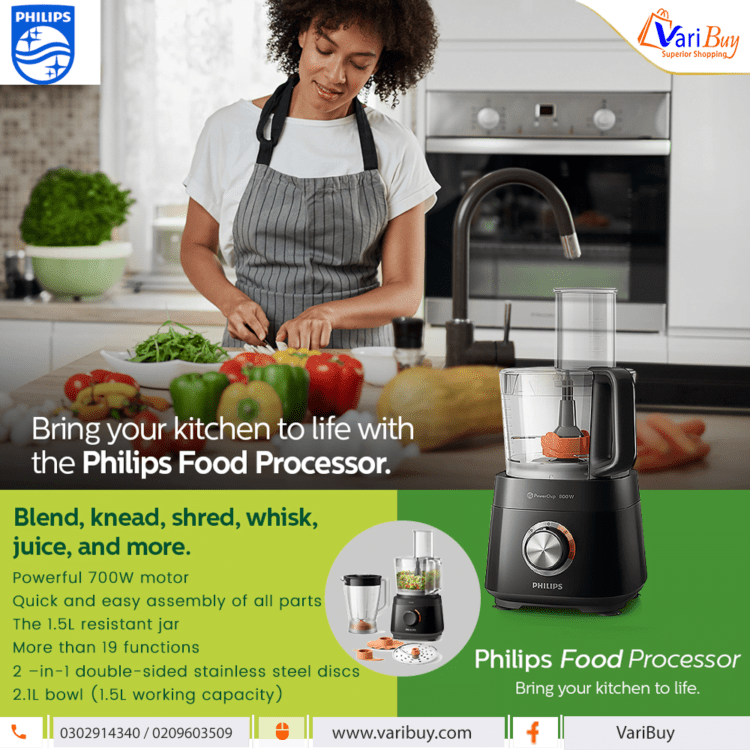 Philips Daily Collection Compact Food Processor w/ 19 Functions [HR7320