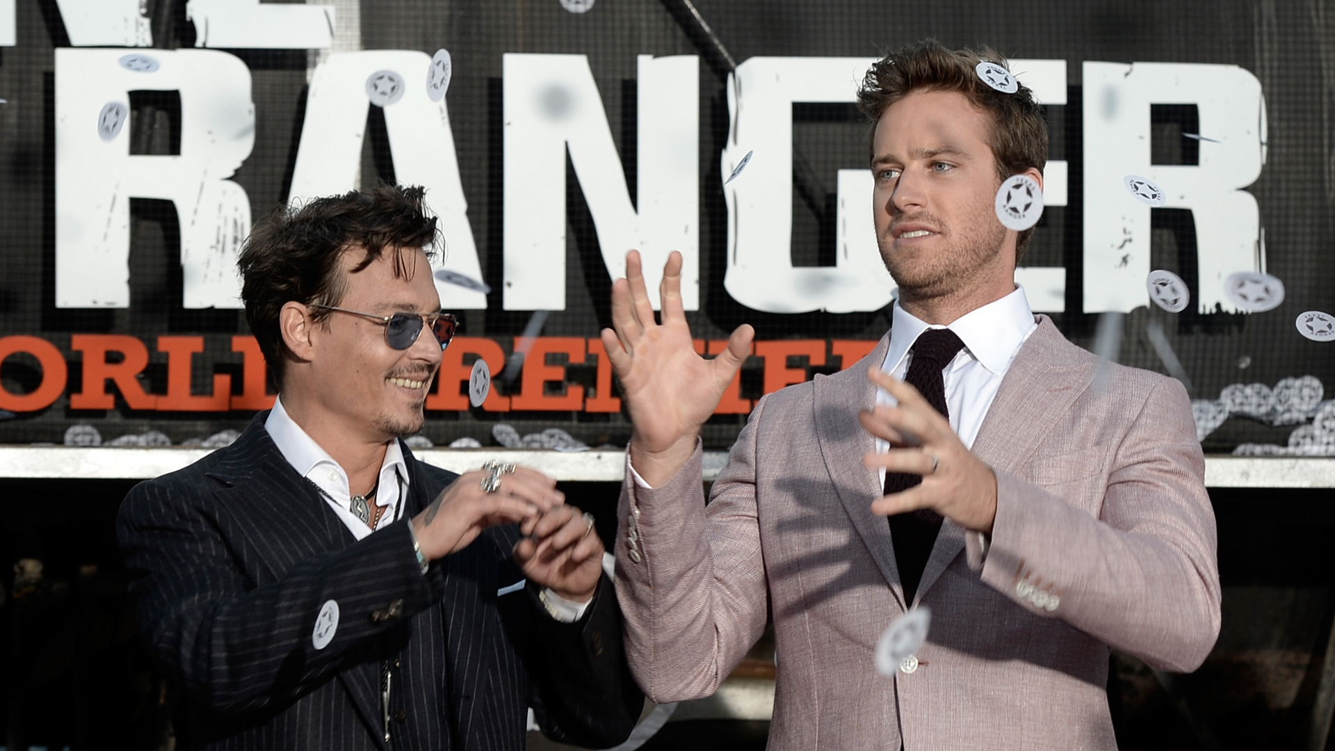 PHOTOS Johnny Depp, Armie Hammer at California Adventure's 'Lone