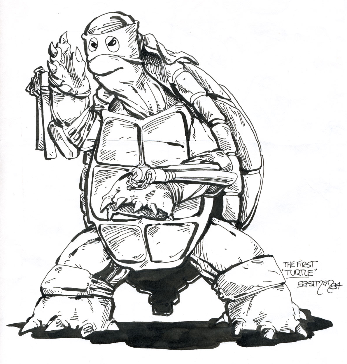 First Teenage Mutant Ninja Turtles Drawing For Sale For 2