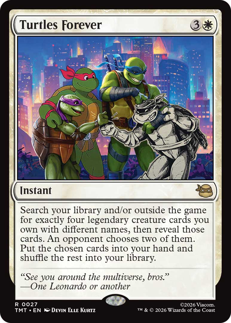 Teenage Mutant Ninja Turtles Magic The Gathering Cards Revealed