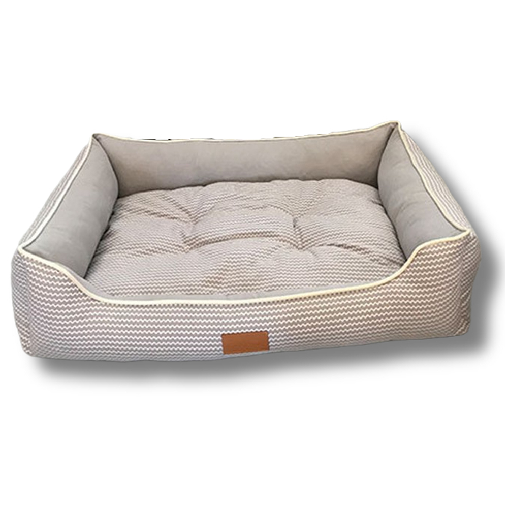 Square Dog Beds With Reversible & Washable Cushion Smart Pet Products