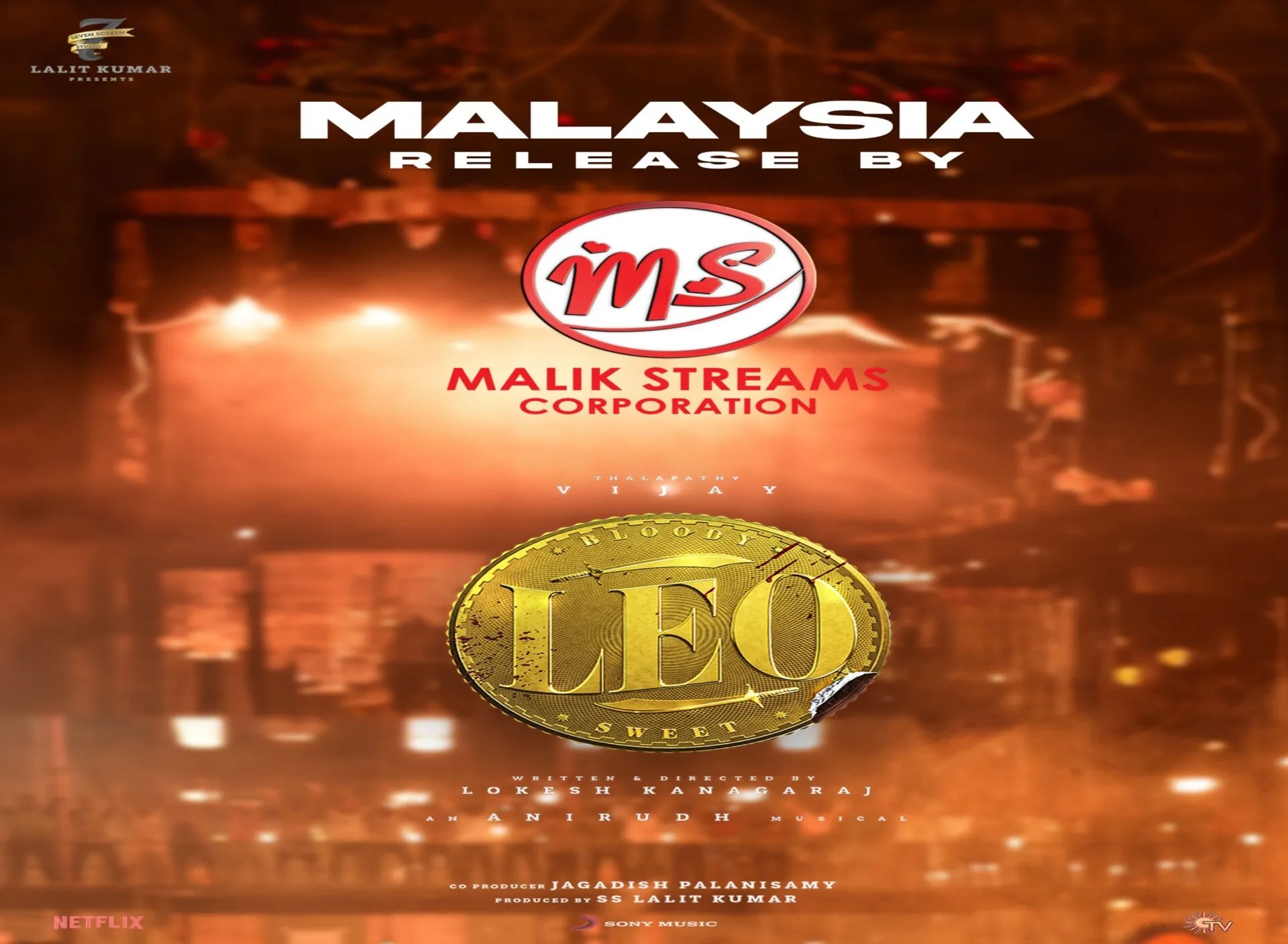 Malik Streams Corporation Is All Set To Release Thalapathy's "Leo" In