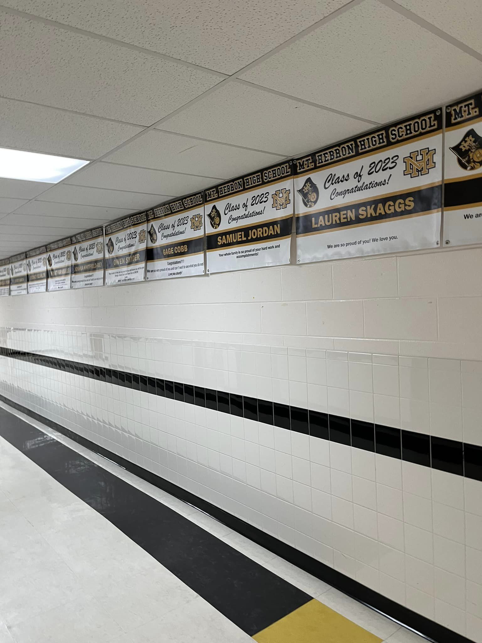 Mount Hebron High School Senior Banner Varsity Graphics