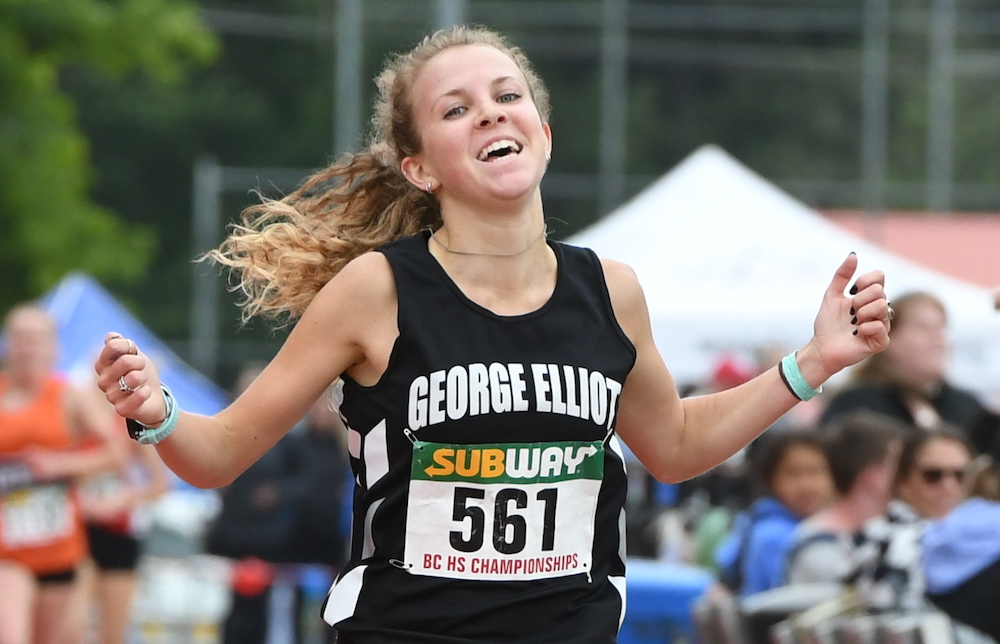 Miles of smiles! On her way to Villanova, Lake Country’s Taryn O’Neill