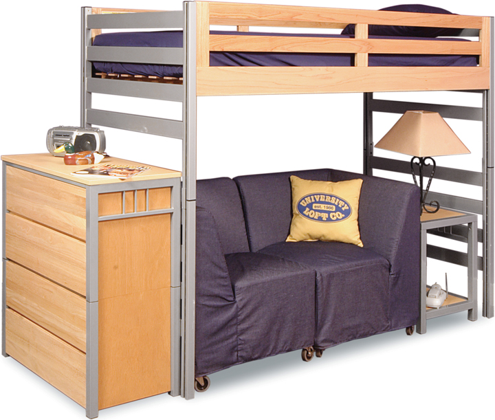 Full Size Tubular Bed Varsity Loft Club