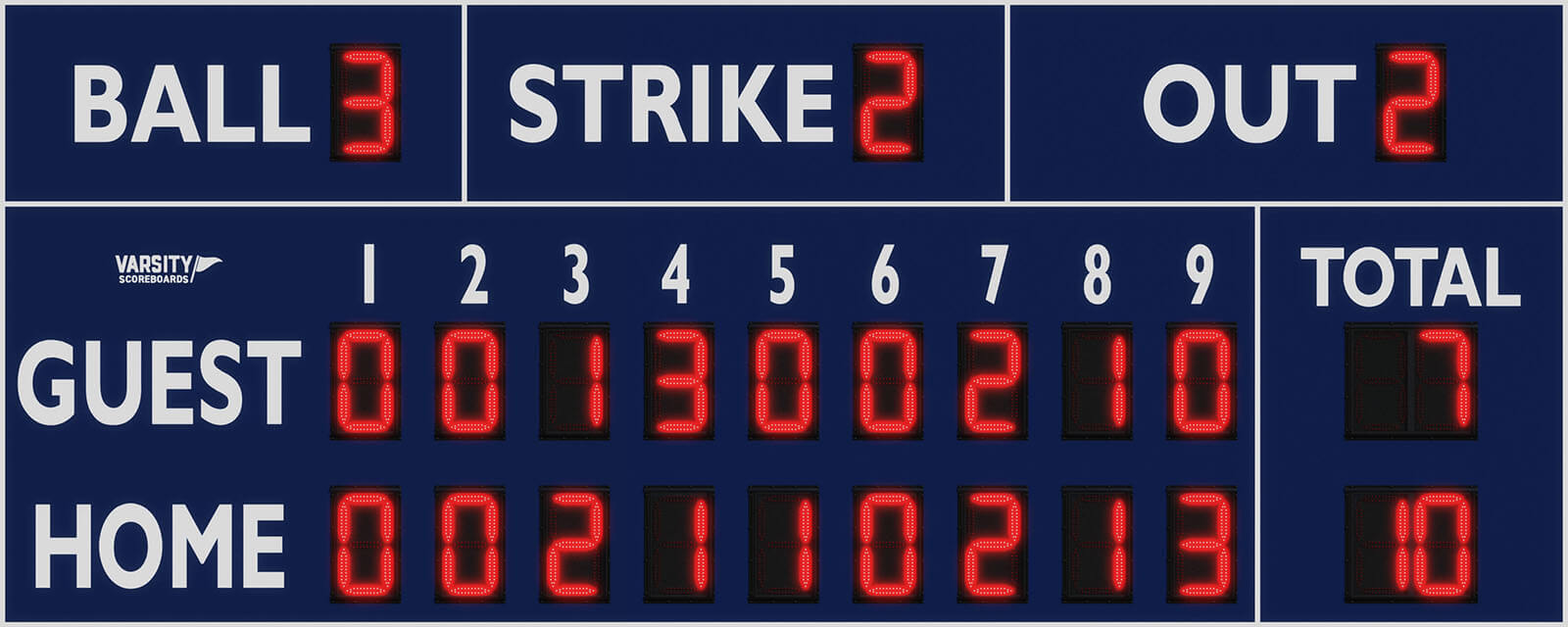 3320 Baseball/Softball Scoreboard Varsity Scoreboards