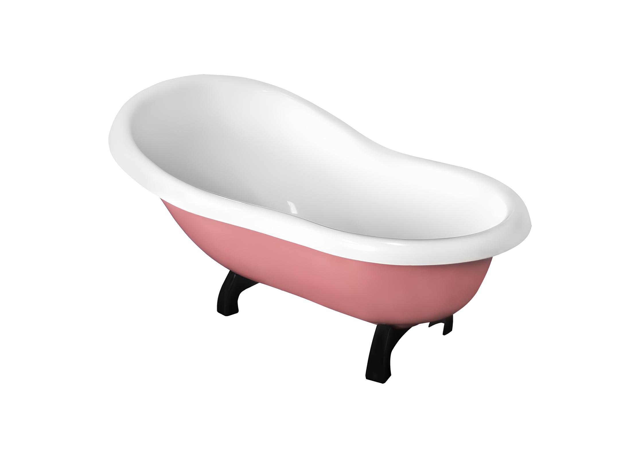 Freistehende Badewanne Asymmetrisch Doppelwaschtisch ADAXADA / Badewanne