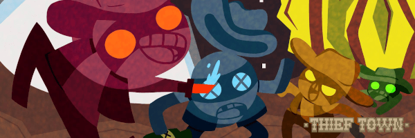Hugg dina vänner i ryggen i Thief Town Varvat