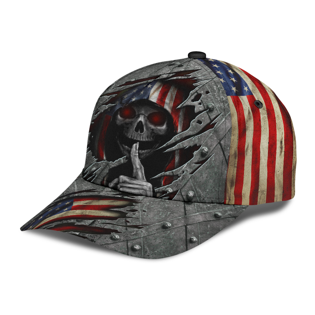 Skull Hats Skull American Flag Classic Caps V45 On Sale Vascara