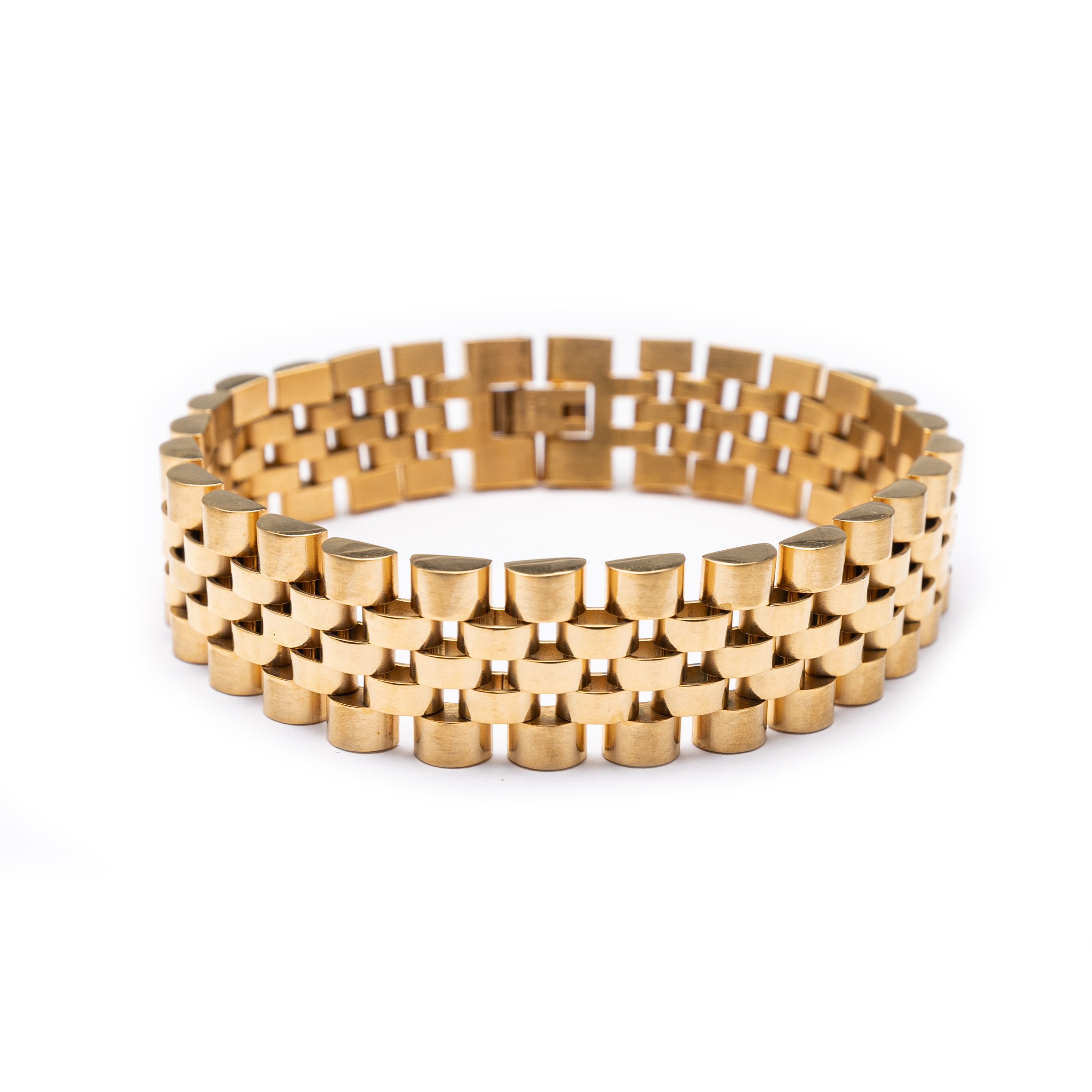 Men’s Gold Plated Rolex Designed Bracelet Vascas Jewellers
