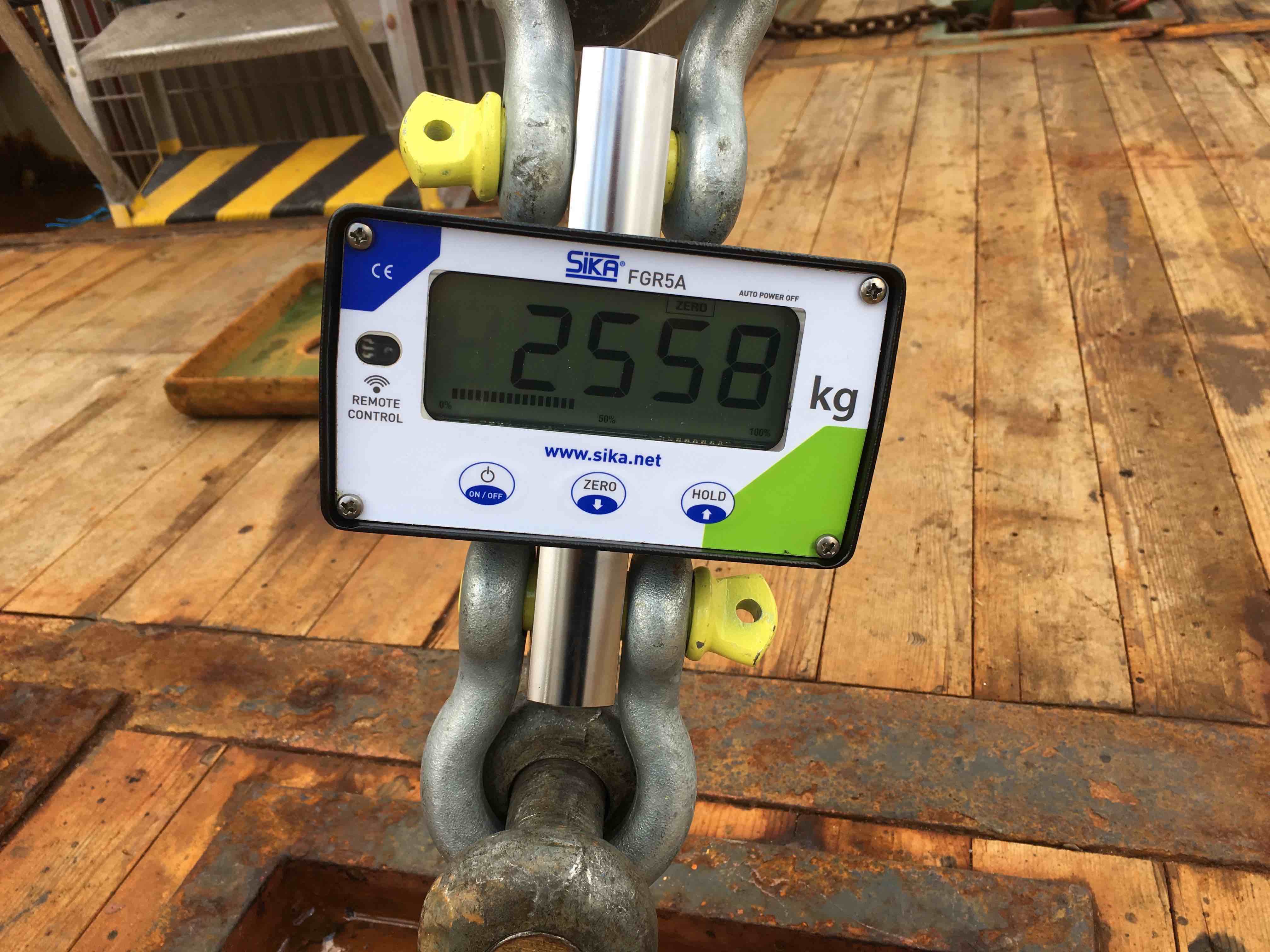 VASCO » m/t GLOMAR VANTAGE lifting equipment load test