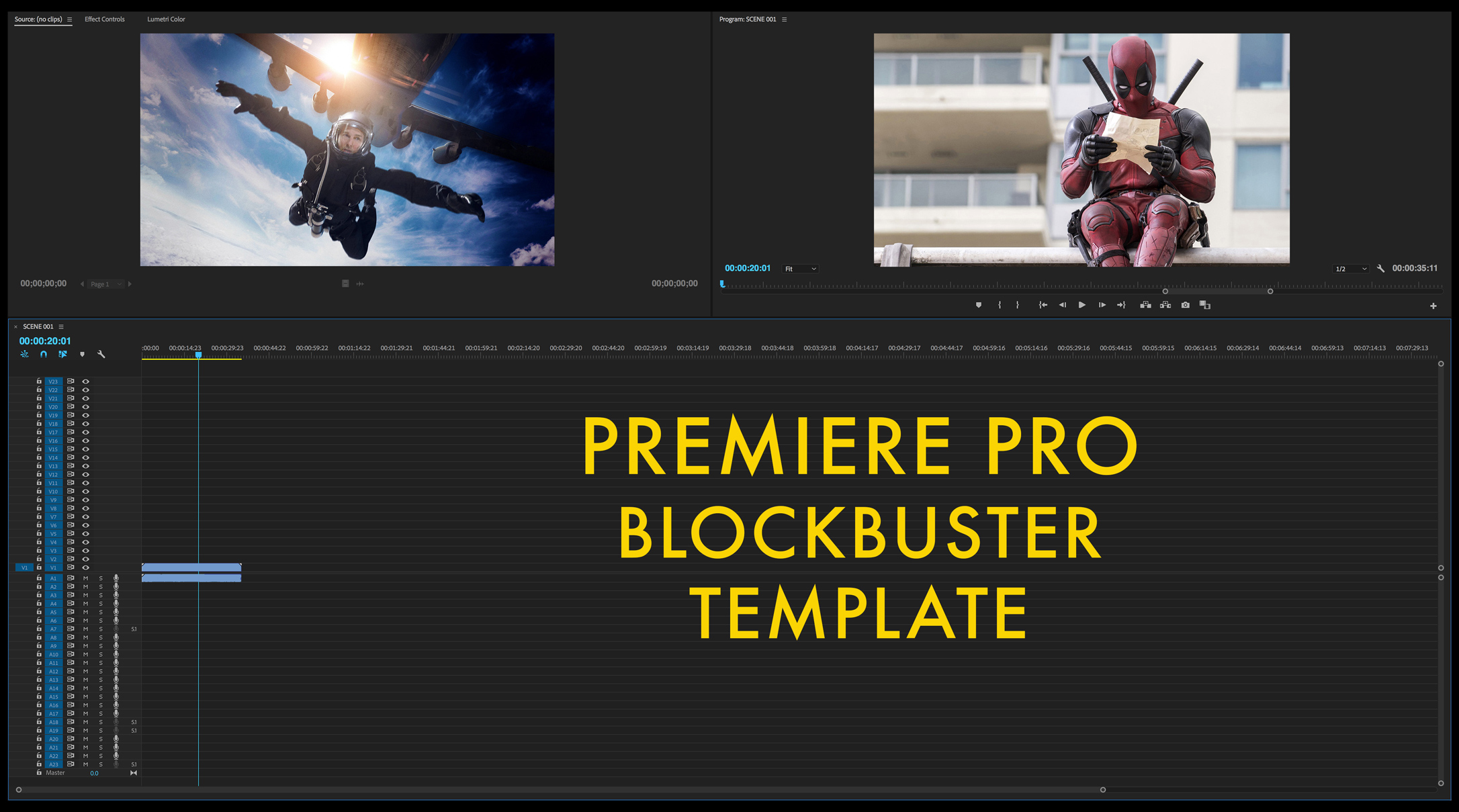 Free Premiere Pro BLOCKBUSTER Template [Free Download] | VashiVisuals