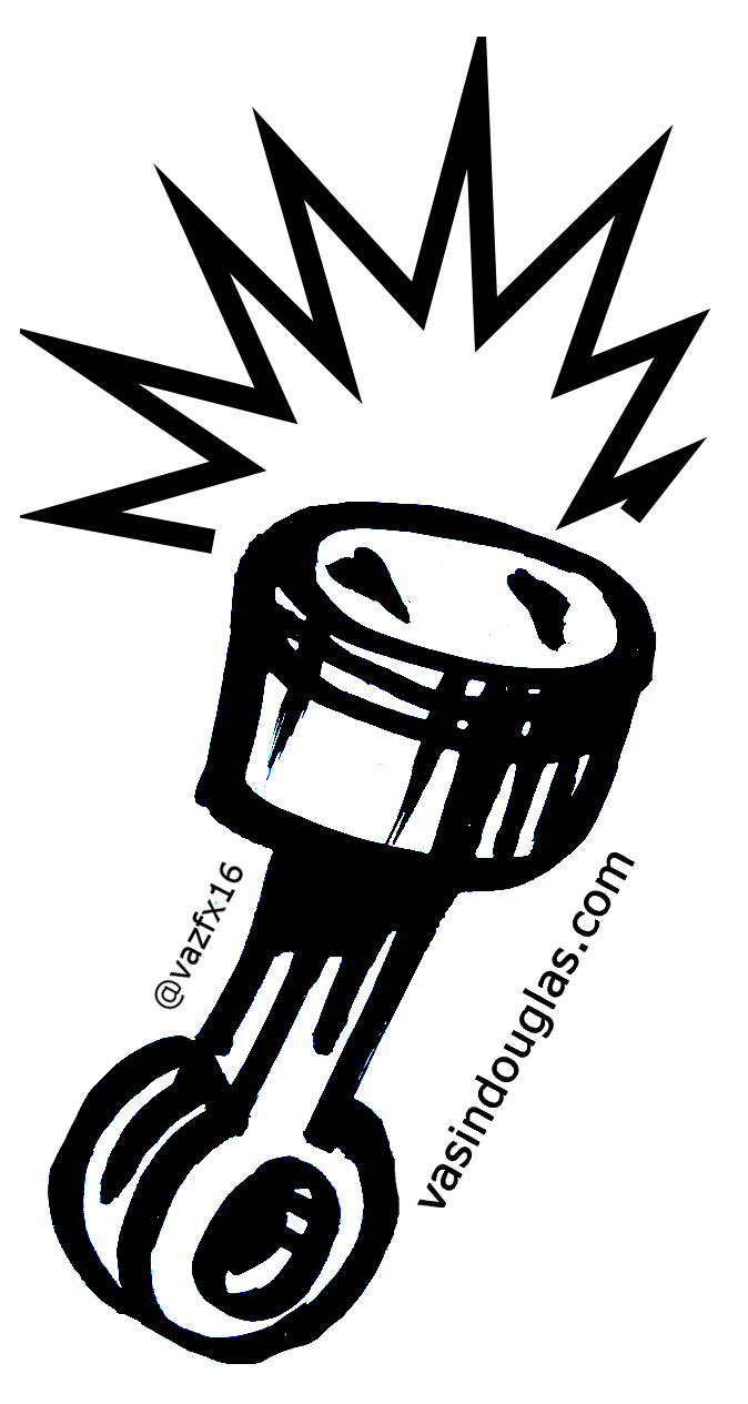 Piston Crown Die Cut Vinyl Decal Vasin Douglas