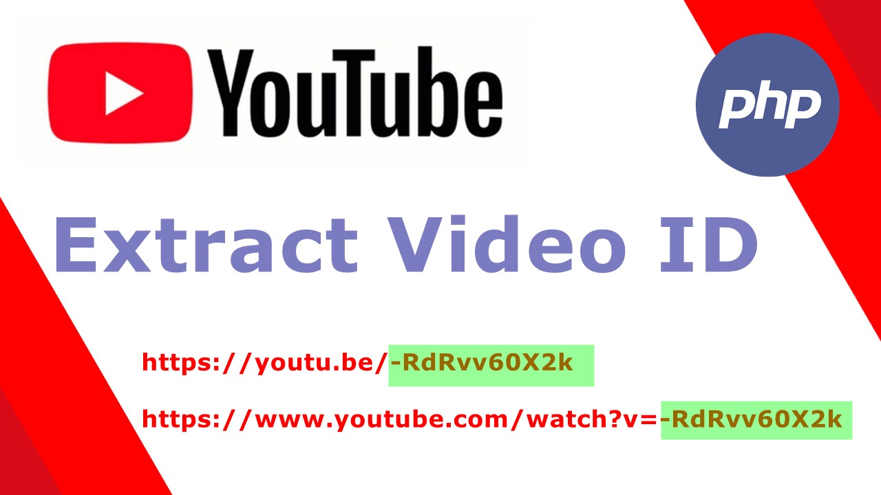 How to get ID from Youtube Video using PHP VASTINFOS