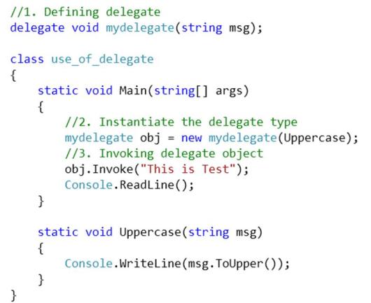 Delegate in C vatanjoshi