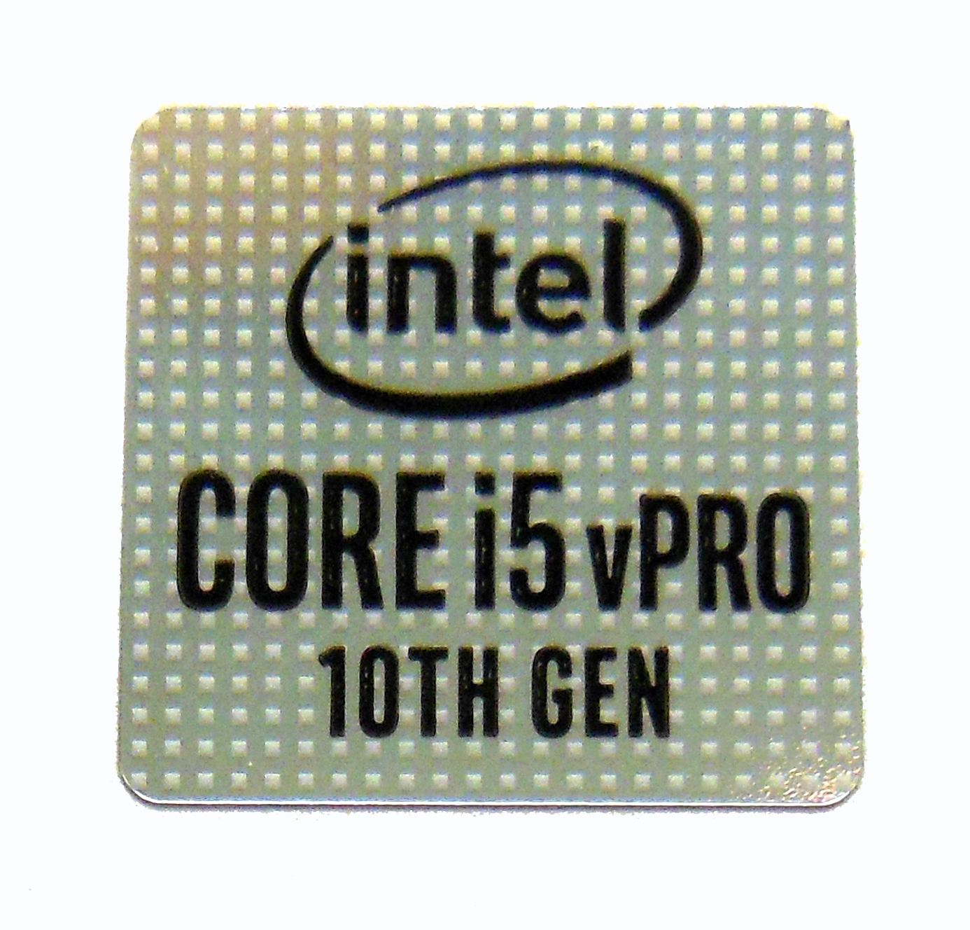 Intel Core i5 vPRO 10th Gen Sticker 14 x 14mm / 9/16″ x 9