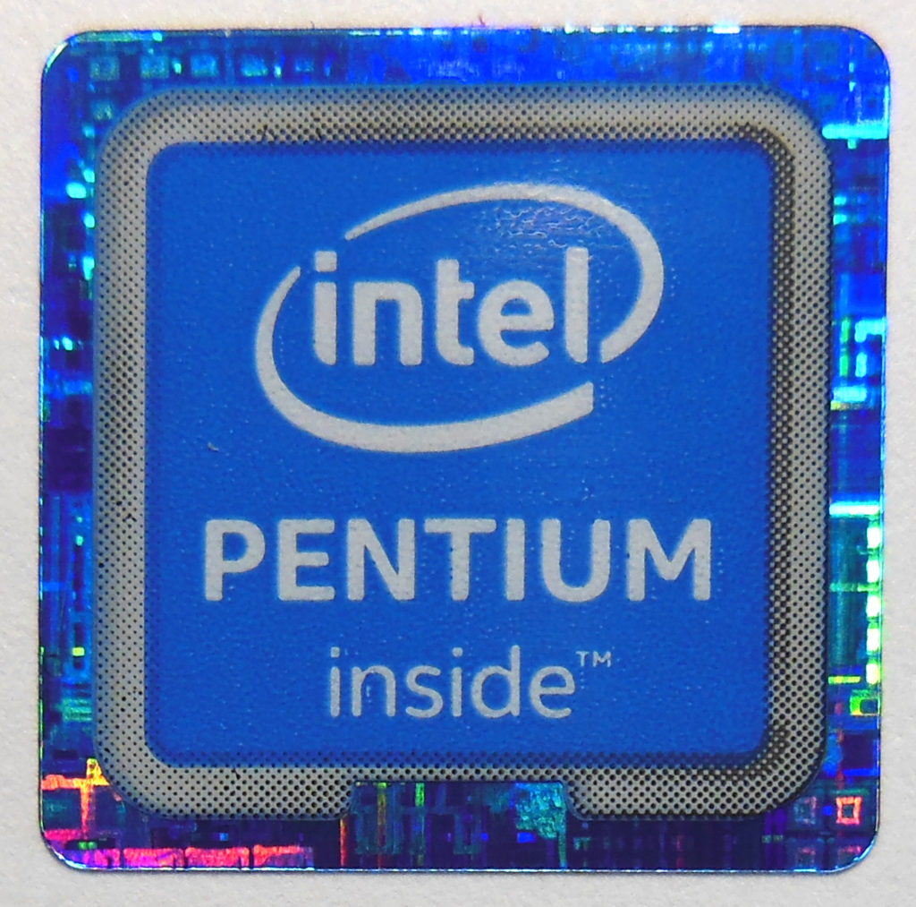 Intel Pentium Inside Sticker 11 x 11mm / 7/16″ x 7/16″ [1083] Vath