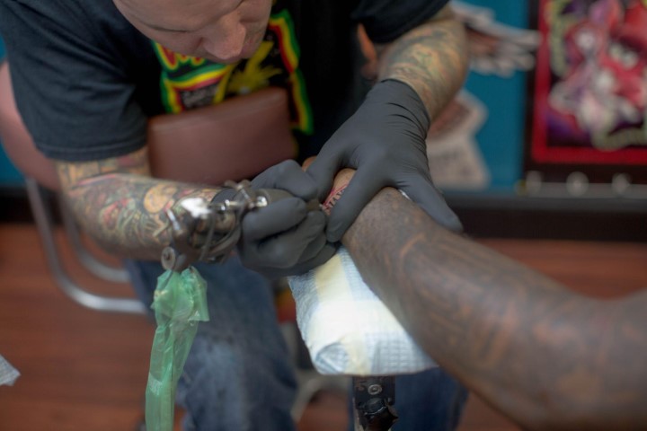 Jarvis Landry of the Miami Dolphins Tatttoed at Vatican Tattoo Studio