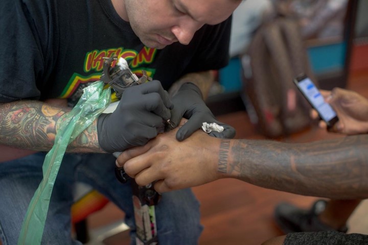 Jarvis Landry of the Miami Dolphins Tatttoed at Vatican Tattoo Studio