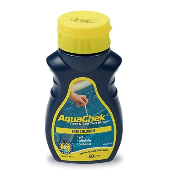 AquaChek Yellow 4 in 1 Chlorine Test Strip Vaughan Pool Supplies