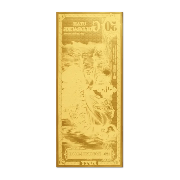 50 Utah Goldback Currency 1/20 oz (24K) Gold Note VaultBox