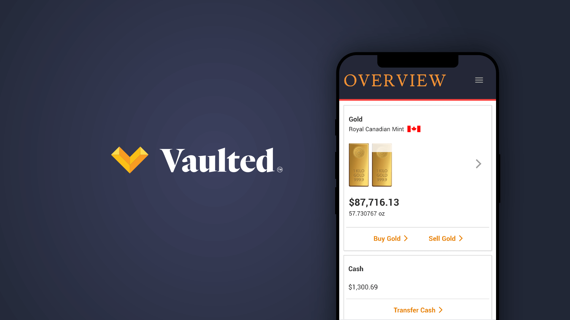 Vaulted Gold & Silver Investment App