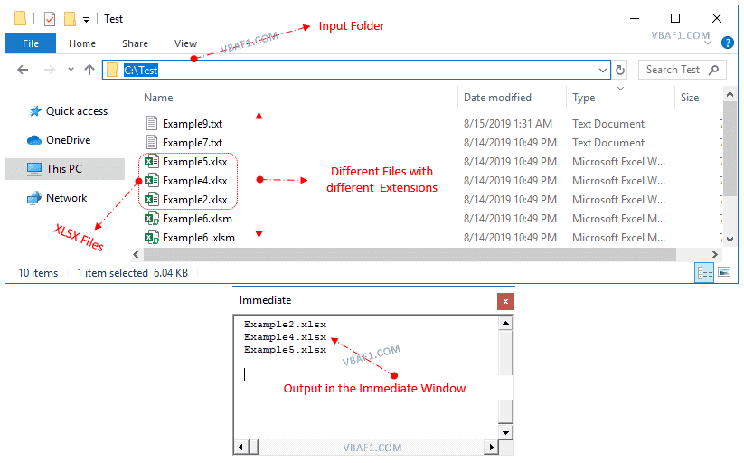 VBA List All XLSX Files in a Folder or Directory VBAF1